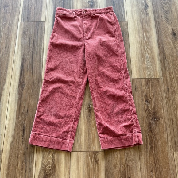 Madewell Slim Emmett Wide Leg Crop Corduroy Pants size 28 - Picture 3 of 8